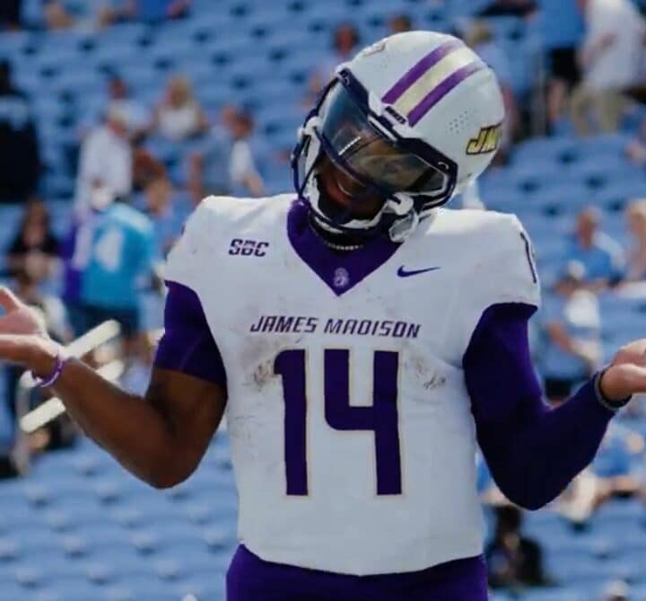 Alonza Barnett led the James Madison Dukes to a 70-50 victory over the North Carolina Tarheels. It was a record setting day for JMU football.